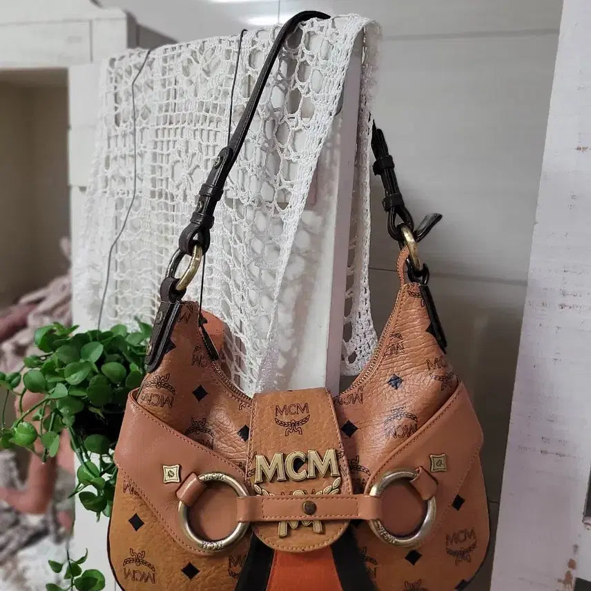 [BUNJANG] MCM Visetos Shoulder Bag Camel / 정품MCM 비세토스 숄더백 카멜