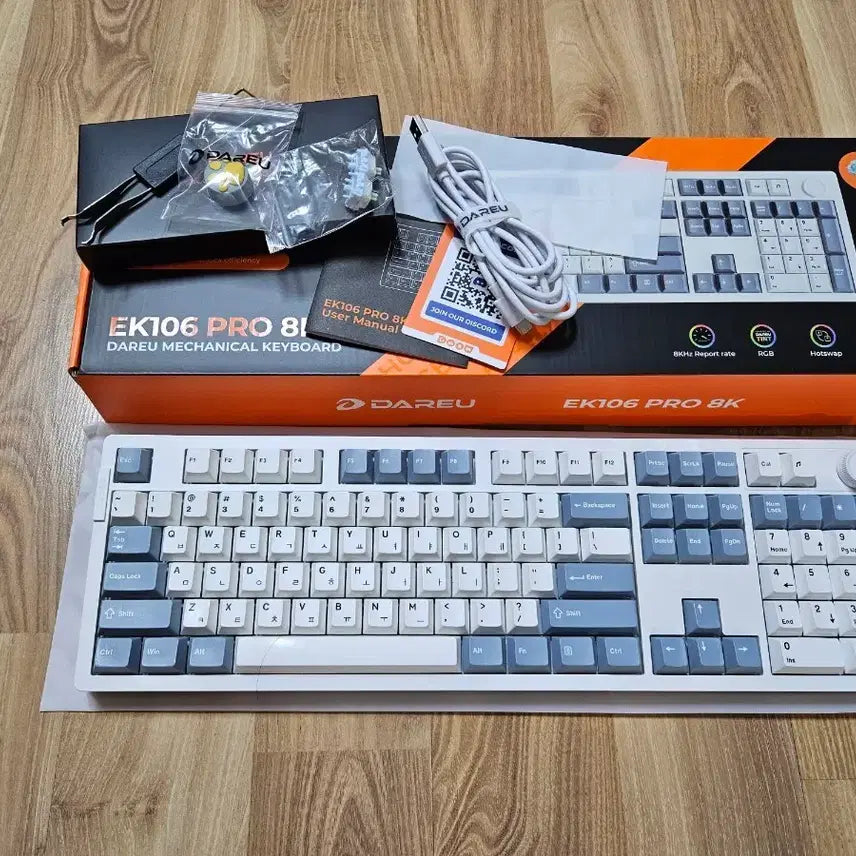 [BUNJANG] Dareu EK106Pro 8K Wired Mechanical Keyboard Cloud Switch / 다얼유 EK106PRO 8K 유선 기계식 키보드 클라우드축