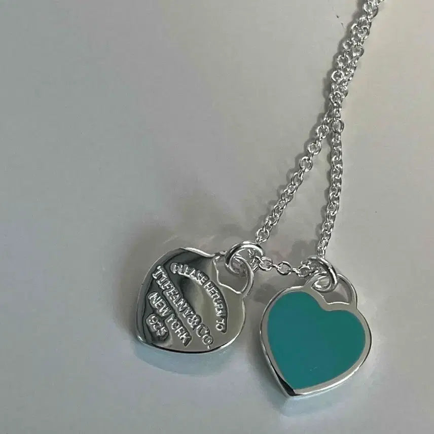 [BUNJANG] Tiffany &amp; Co. Return to Tiffany Mini Necklace Silver 925 / 티파니앤코 리턴 투 티파니 미니 민트 실버925