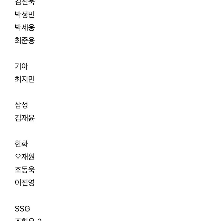 [BUNJANG] KBO Baseball Cards / KBO 야구 카드