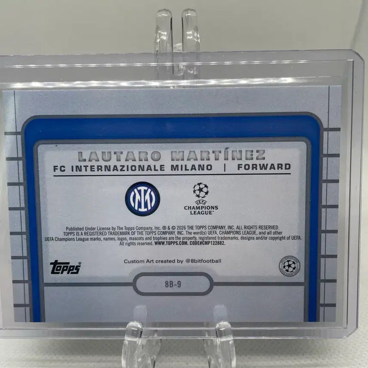 [BUNJANG] Tops Inter Milan Lautaro Martinez 8-Bit Dot Soccer Card / 탑스 인터밀란 라우타로 마르티네즈 도트 8bit 축구카드