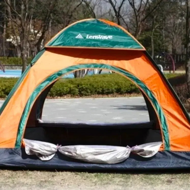 [BUNJANG] One-Touch Camping Tent 3-Person Extra Large, Waterproof, Double Door Opening / 무배새원터치텐트캠핑텐트3인초대형양문개방방수가방36