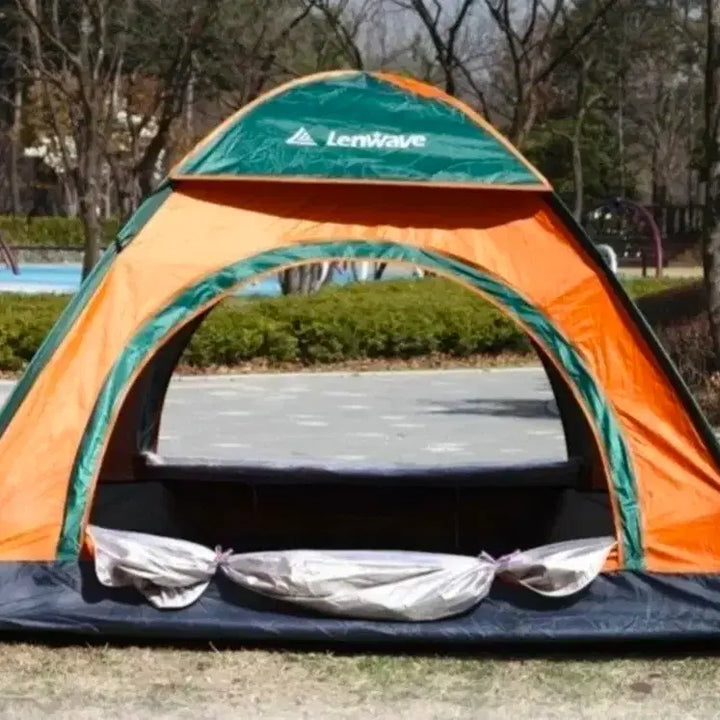 [BUNJANG] One-Touch Camping Tent 3-Person Extra Large, Waterproof, Double Door Opening / 무배새원터치텐트캠핑텐트3인초대형양문개방방수가방36