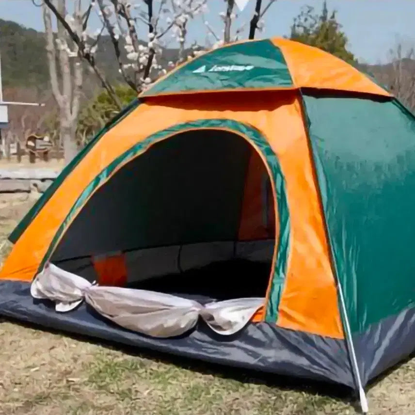 [BUNJANG] One-Touch Camping Tent 3-Person Extra Large, Waterproof, Double Door Opening / 무배새원터치텐트캠핑텐트3인초대형양문개방방수가방36