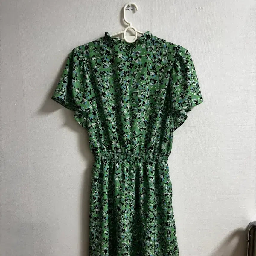 [BUNJANG] JILLSTUART NEW YORK Floral Pattern Green Dress / 질스튜어트뉴욕 플로럴 패턴 그린 원피스