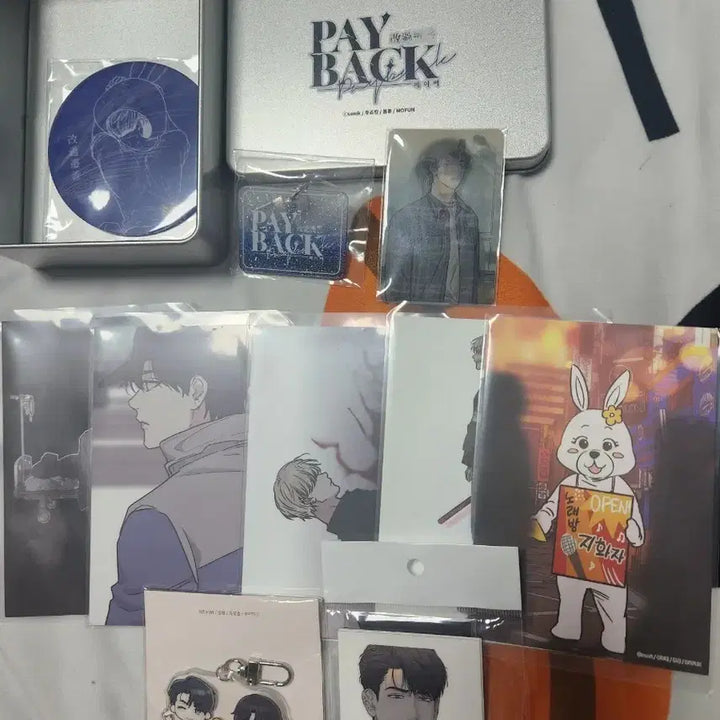 [SOLD OUT] 페이백 모펀 콜카 틴케이스 키링 세트 일괄