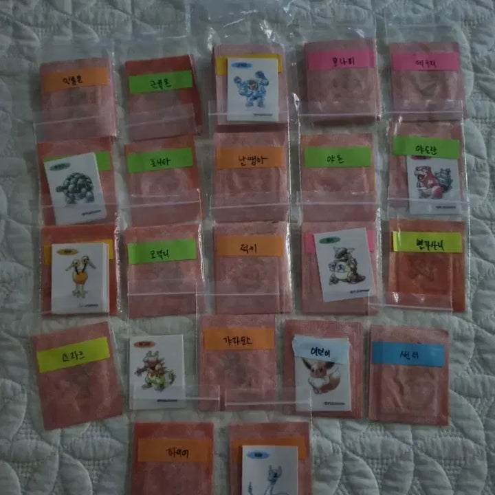 [BUNJANG] Pokemon Sticker Artwork Bundle Set (58 Stickers) / 포켓몬 띠부씰 아트워크 (일괄판매합니다