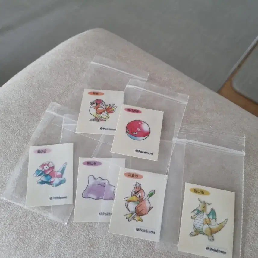 [BUNJANG] Pokemon Sticker Artwork Bundle Set (58 Stickers) / 포켓몬 띠부씰 아트워크 (일괄판매합니다