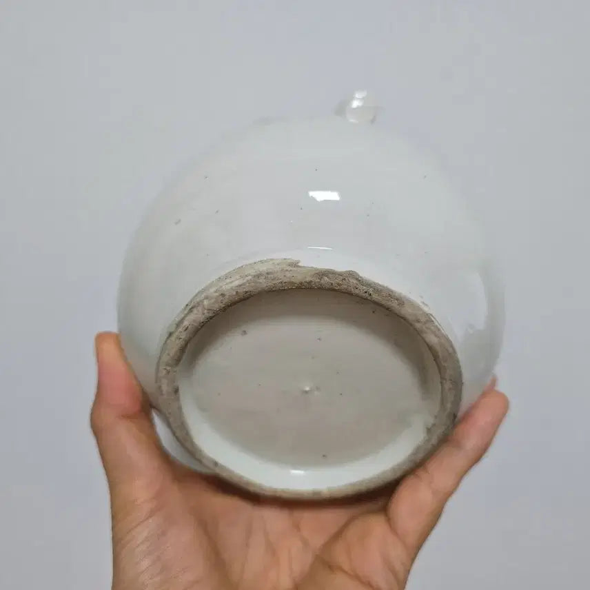 [BUNJANG] Antique White Porcelain Large Brush Washer / 골동품 백자 대형 무릎연적