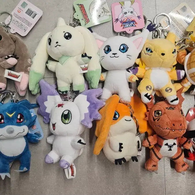 [BUNJANG] Digimon Keychain Plush Full Set / 디지몬 키링인형 풀세트