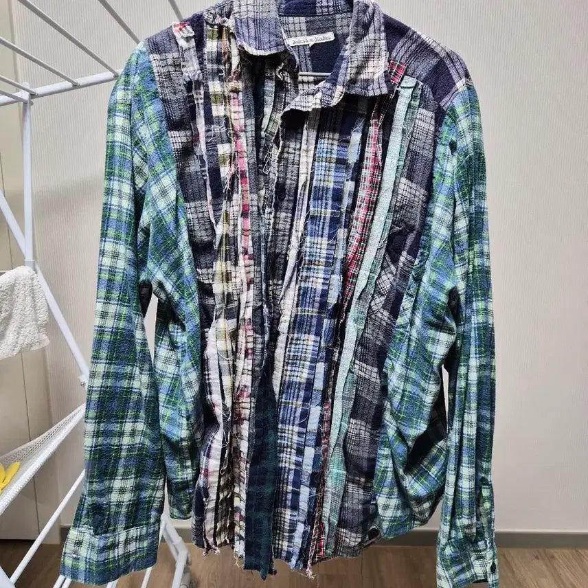 [BUNJANG] Rebuild by Needles Long Sleeve Shirt / 리빌드바이니들스 긴팔셔츠