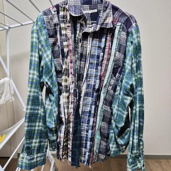 [BUNJANG] Rebuild by Needles Long Sleeve Shirt / 리빌드바이니들스 긴팔셔츠