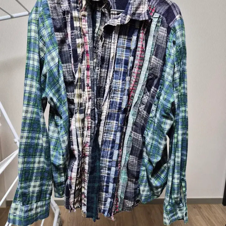 [BUNJANG] Rebuild by Needles Long Sleeve Shirt / 리빌드바이니들스 긴팔셔츠