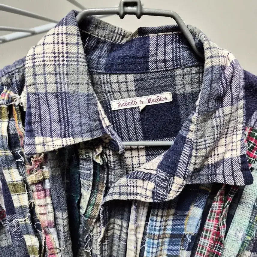 [BUNJANG] Rebuild by Needles Long Sleeve Shirt / 리빌드바이니들스 긴팔셔츠