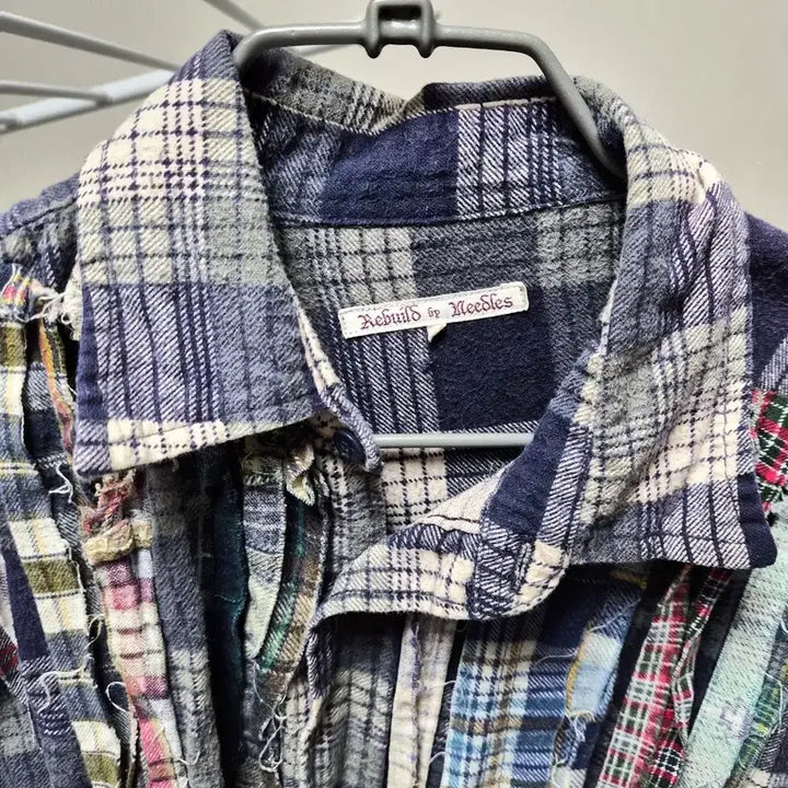 [BUNJANG] Rebuild by Needles Long Sleeve Shirt / 리빌드바이니들스 긴팔셔츠