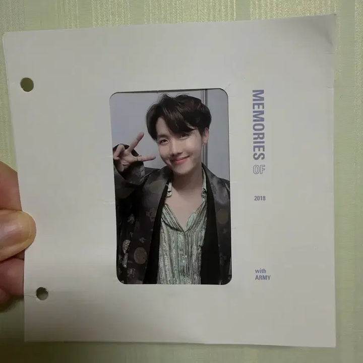 [BUNJANG] BTS Memories of 2018 Blu-ray J-Hope Photocard / BTS MEMORIES OF 2018 포토카드 제이홉 블루레이 포카