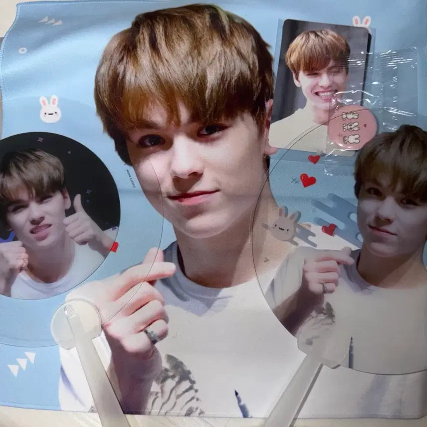 [SOLD OUT] 세븐틴 버논 솔 정사각형 반사 슬로건 모노클래식