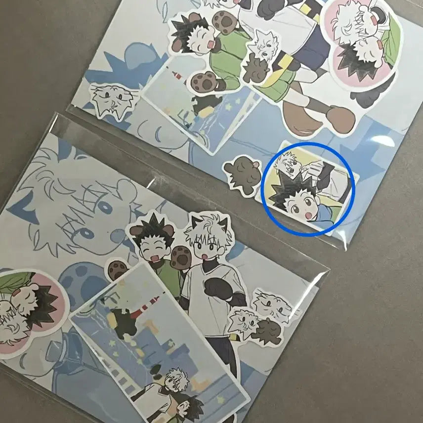 [BUNJANG] Hunter x Hunter Kilua Gon KiluGon Piece Sticker Bundle Set / 헌터헌터 키르아 곤 키르곤 조각 스티커 판매 일괄