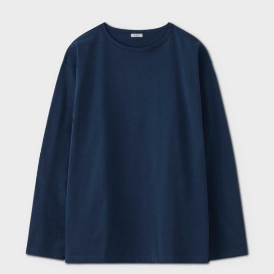 [BUNJANG] Phigvel Boat Neck LS Top Sepia Blue Size 40 / 26SS 피그벨 Phigvel Boat Neck LS Top(40)