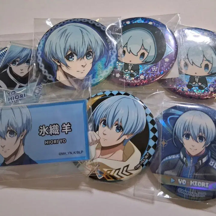 [BUNJANG] Blue Lock Hiori Yo Acrylic Badge Set / 블루록 히오리 캔뱃지 에고전 아크릴 뱃지