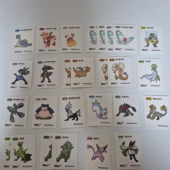 [BUNJANG] Pokemon Stickers 120-Piece Bundle Set / 포켓몬 띠부씰 120장 일괄