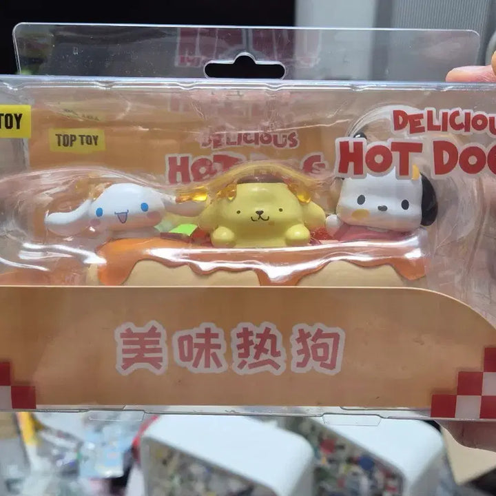 [BUNJANG] Top Toy Sanrio Delicious Hot Dog Figure Set / 탑토이 산리오 딜리셔스 핫도그 피규어