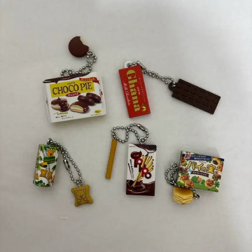 [BUNJANG] Bandai Lotte Miniature Gacha Set (5 Types) / 반다이 롯데 미니어처 가챠 5종 일괄