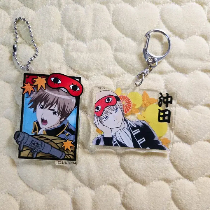 [BUNJANG] Gintama Sougo Acrylic Keychain Bundle / (2개일괄) 은혼 소고 아크릴 키링
