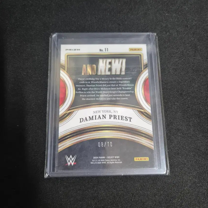 [BUNJANG] Panini Select WWE Damian Priest Gold Wave Insert 1/10 / [WWE] 데미안 프리스트 골드웨이브 인서트 10한정