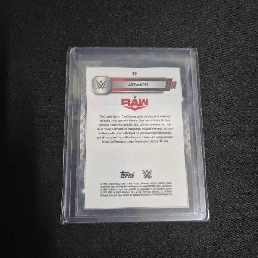 [BUNJANG] Drew McIntyre Steel Cage 37 Limited Edition WWE Trading Card / [WWE] 드류 매킨타이어 스틸 케이지 37한정