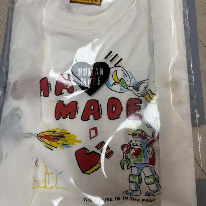 [SOLD OUT] 휴먼 메이드 그래픽 티셔츠 화이트 M사이즈