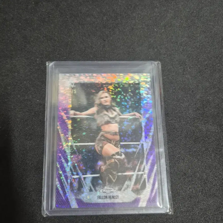 [BUNJANG] WWE Fallon Henley Purple Mini Diamond Refractor 75 Limited Edition 2026 Topps Chrome Card / [WWE] 팰런 헨리 퍼플 미니 다이아몬드 리프렉터 75한정