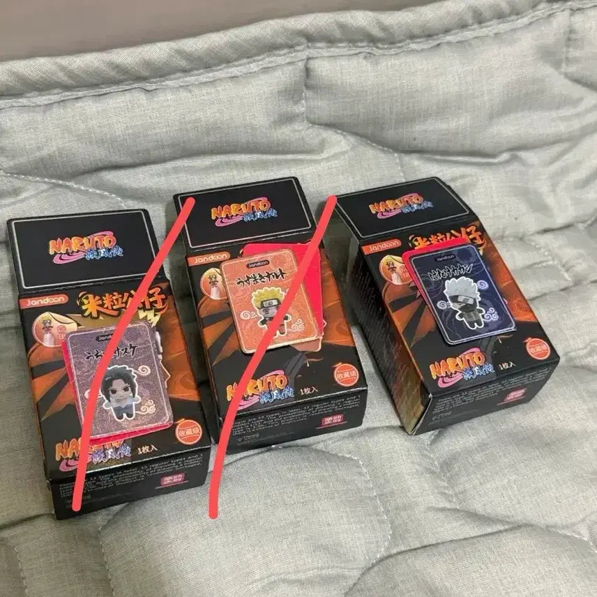 [BUNJANG] Naruto Rice Ball Figure - Kakashi + Rock Lee / 나루토 쌀알 피규어-카카시+록리