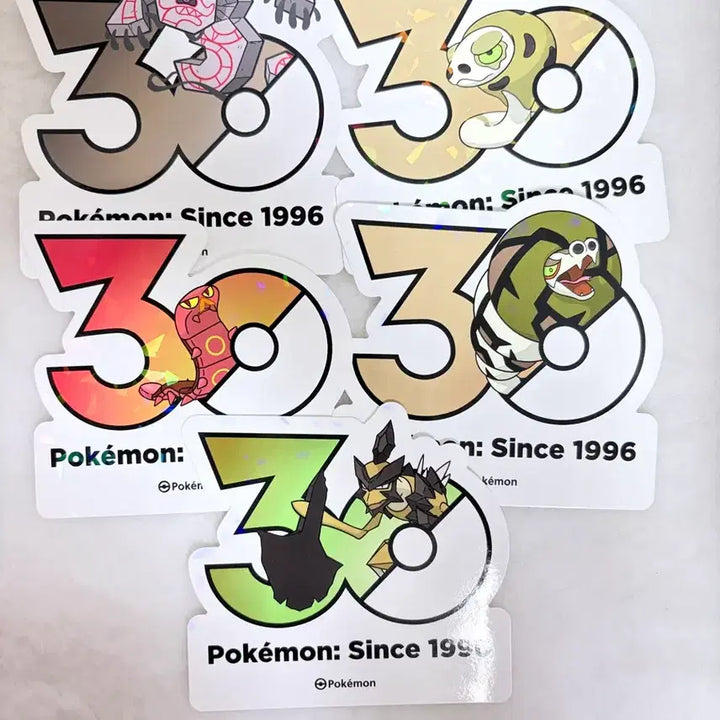 [BUNJANG] Pokemon 30th Anniversary Logo Sticker Set (Gen 8) / 원가양도] 포켓몬 30주년 로고스티커 8세대