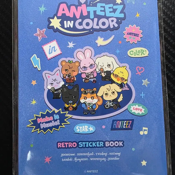 [BUNJANG] ATEEZ ANITEEZ Retro Sticker / 포카x) 에이티즈 애니티즈 팝업 스티커 ANITEEZ RETRO