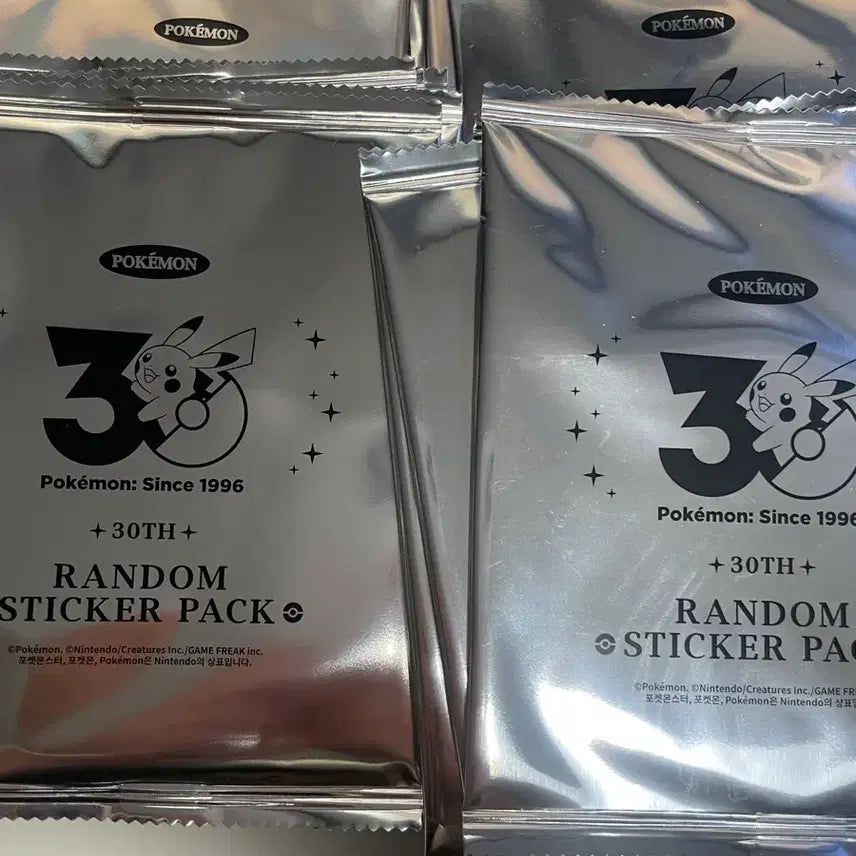 [BUNJANG] Pokemon 30th Anniversary Sticker Bundle Set (Sealed) / 포켓몬 30주년 스티커 미개봉 일괄