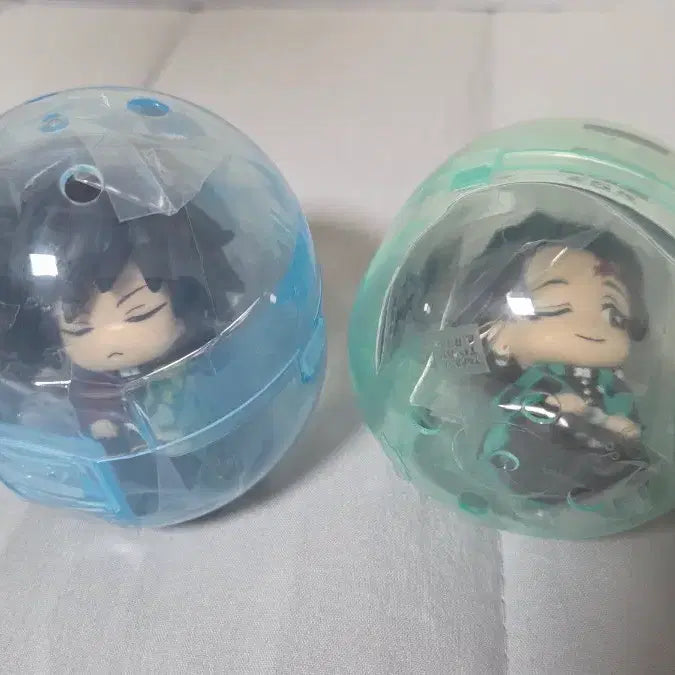 [BUNJANG] Demon Slayer: Kimetsu no Yaiba Shoulder Buddy Set (Giyu, Tanjiro) - Unsealed / (미개봉)귀멸의 칼날 어깨쿵 가챠 기유, 탄지로 일괄 양도