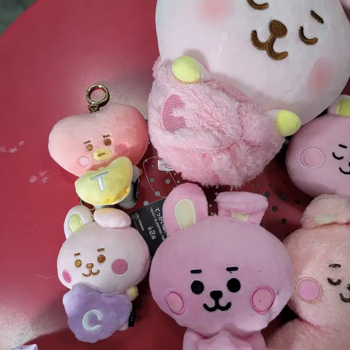 [BUNJANG] BT21 Character Keychain Plush Set (6 Types) / BT21 캐릭터 키링 인형 6종 세트