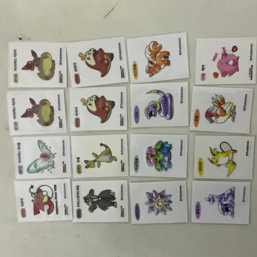 [BUNJANG] Pokemon 30th Anniversary Artwork Sticker Set / 포켓몬 30주년 아트워크 띠부씰