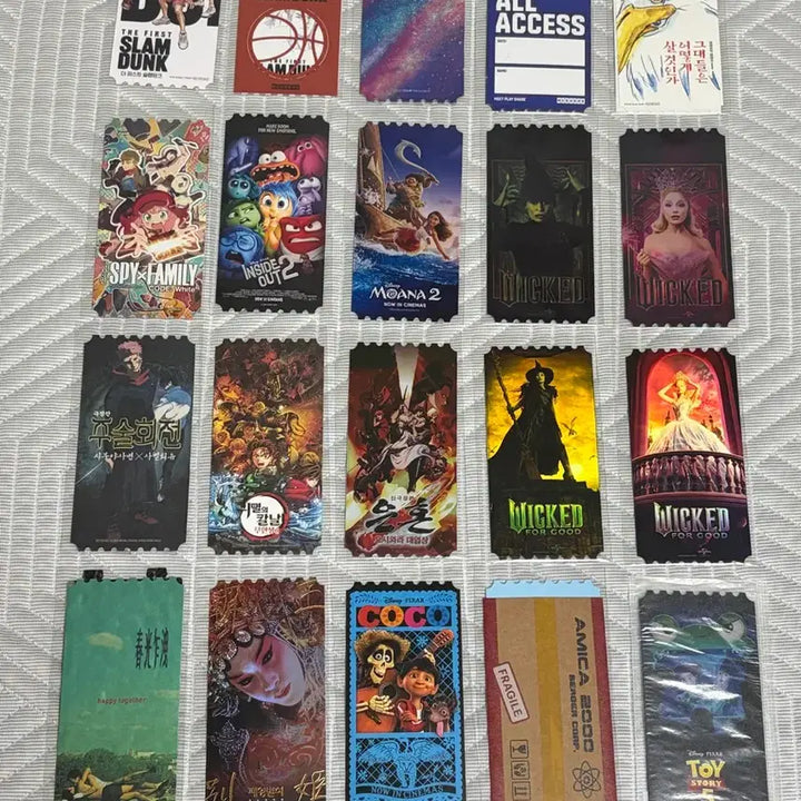 [BUNJANG] Megabox Original Ticket Set - Various Movies / 메가박스 오리지널티켓 오티 17장 일괄 또는 개별 판매