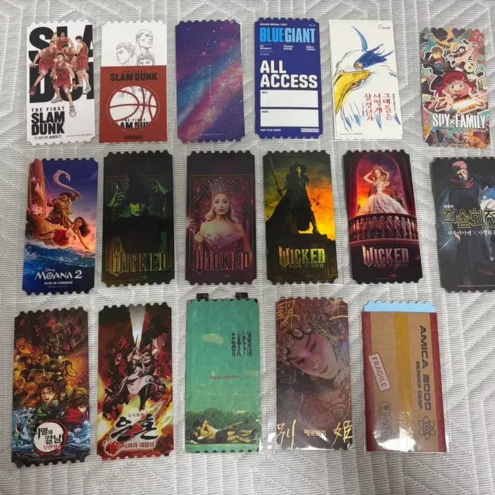 [BUNJANG] Megabox Original Ticket Set - Various Movies / 메가박스 오리지널티켓 오티 17장 일괄 또는 개별 판매