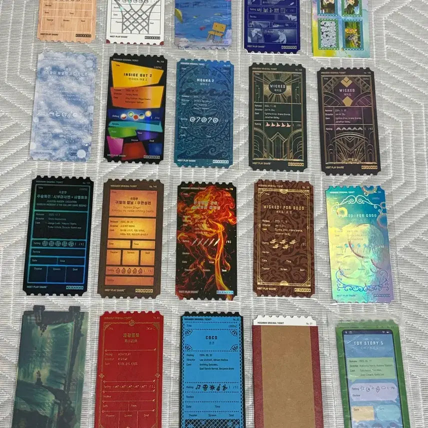 [BUNJANG] Megabox Original Ticket Set - Various Movies / 메가박스 오리지널티켓 오티 17장 일괄 또는 개별 판매