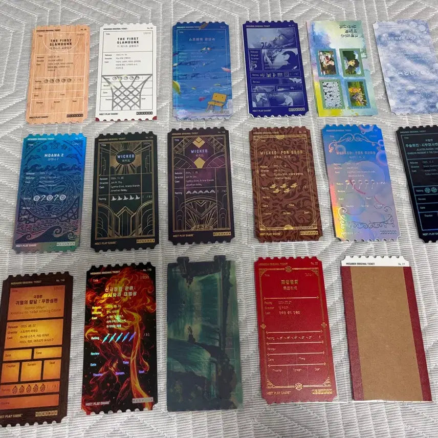 [BUNJANG] Megabox Original Ticket Set - Various Movies / 메가박스 오리지널티켓 오티 17장 일괄 또는 개별 판매