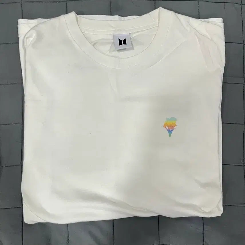 [BUNJANG] BTS Jimin MUSE T-Shirt (White, One Size) / BTS 지민 MUSE 티셔츠 반팔 프리사이즈