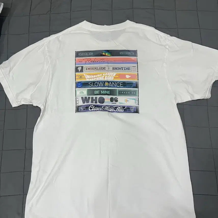 [BUNJANG] BTS Jimin MUSE T-Shirt (White, One Size) / BTS 지민 MUSE 티셔츠 반팔 프리사이즈