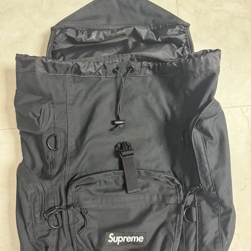 [BUNJANG] Supreme 23SS Field Backpack Black / 슈프림 필드 백팩 블랙 23SS