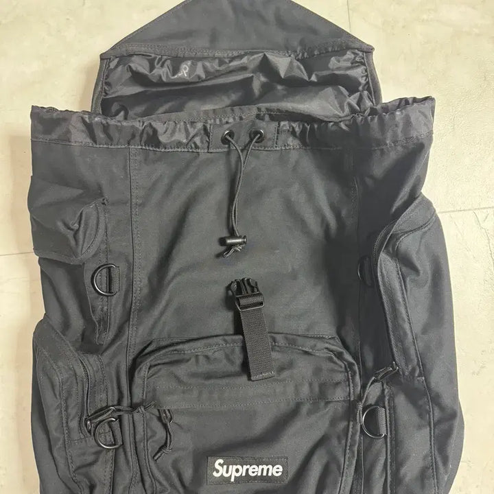 [BUNJANG] Supreme 23SS Field Backpack Black / 슈프림 필드 백팩 블랙 23SS