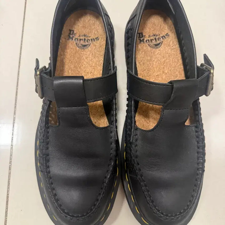 [BUNJANG] Dr. Martens Adrian T-Bar Black Leather Shoes / 닥터마틴 아드리안 T- bar 280