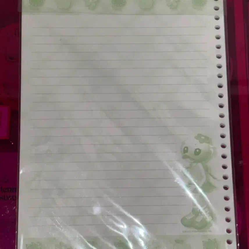 [BUNJANG] Barunson Chip Chip Star Ring Binder Refill (Pink/Yellow) / 고전문구 바른손 칩칩스타 링 바인더 리필 (핑크/옐로우)