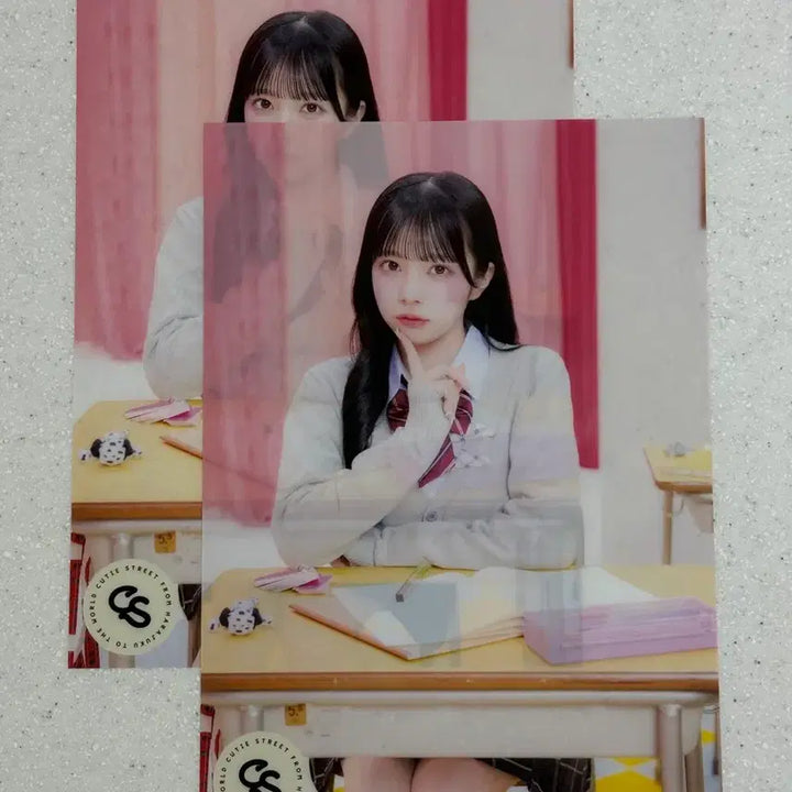 [BUNJANG] CutieStreet Ayano A4 Clear Poster &amp; Trading Card Set / 큐티스트리트 큐스토 아야노 a4클리어 포스터 토레카 세트
